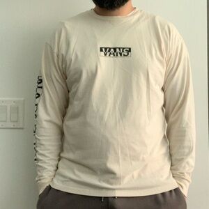 Cream t-shirt Vans x Napapijri size XL long sleeve